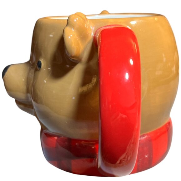 NWOT! 2015 THRESHOLD 3D Reindeer Ceramic Mug Cup Christmas Holiday Decor 14 oz - Picture 6 of 11